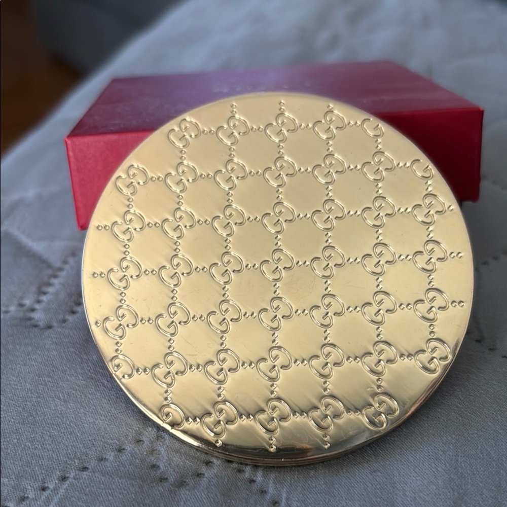 Gucci Gold Compact Mirror